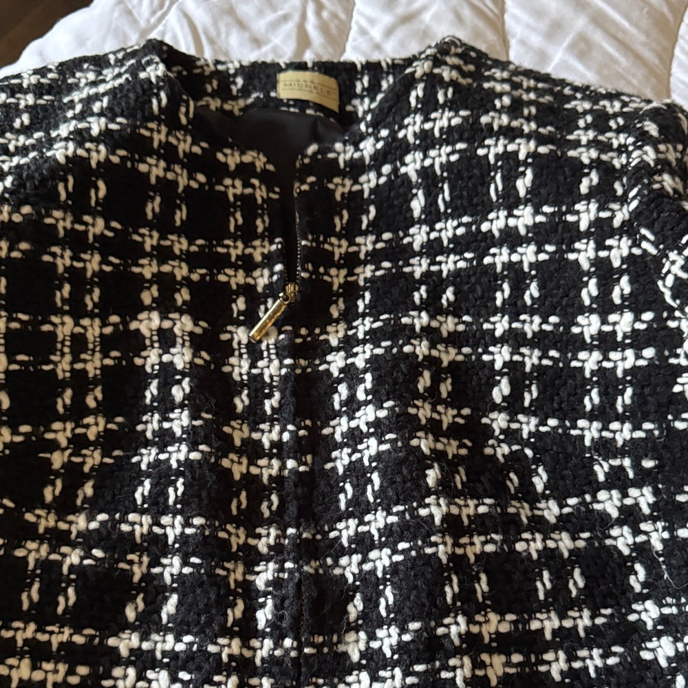 Michele Monochrome Tweed Jacket - Picture 3 of 4